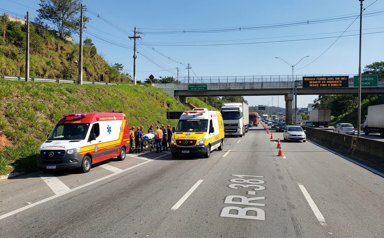 Jovem morre após cair de viaduto na Rodovia Fernão Dias
