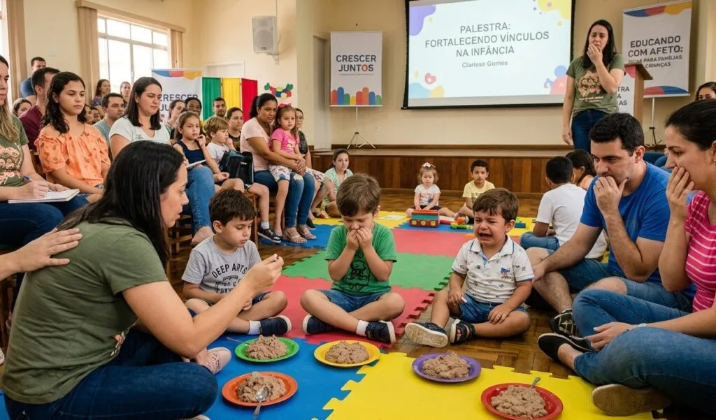 palestra gratuita para famílias de crianças com dificuldade para comer
