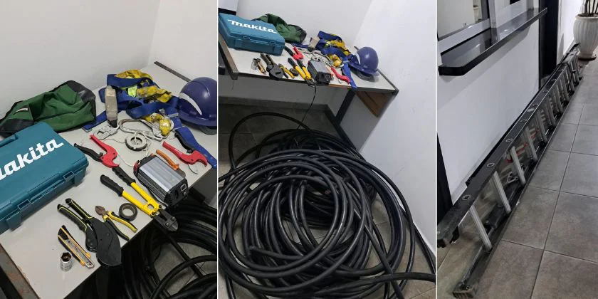 furto de fios em Nazaré Paulista